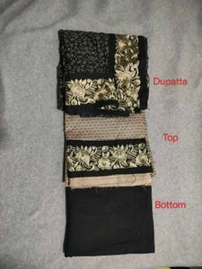 Elegant Black Kurta Set with Dupatta