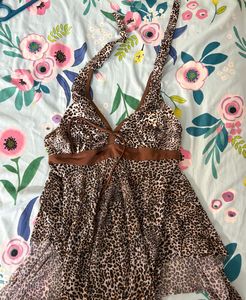Leopard Print Halter Top