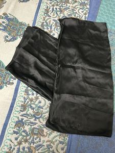 Elegant Black Silk Scarf 2