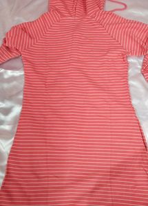 Long Woolen Hoodie Top For Girls