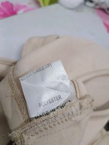 (900)Cream Crop Top - Stylish &amp; Trendy