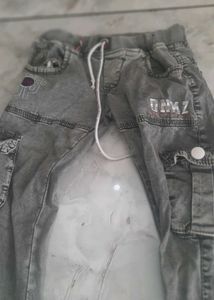Stylish Grey Cargo Jeans for Men
