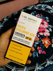 Dr. Sheth's Haldi & Hyaluronic Acid Sunscreen SPF
