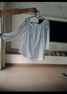 Striped Off-Shoulder Blouse