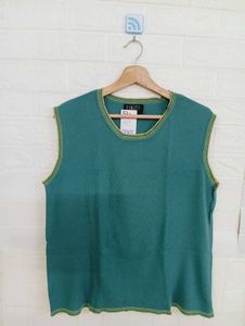 Vintage Green Sleeveless Top