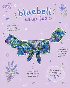 Bluebell Floral Wrap Top