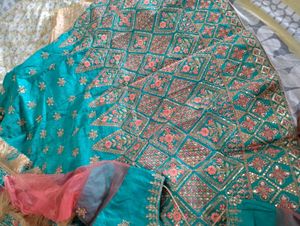 Elegant Teal Lehenga Choli