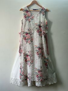 Floral Print Sleeveless Dress