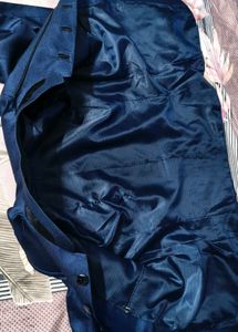 Party Men Blue Tailored Fit Blazer with pant