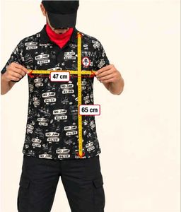 Graphic Print Men's Polo Shirt