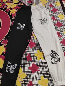 Black & White Butterfly Pants