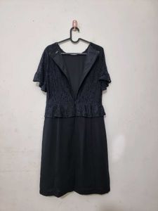 Lace Peplum Dress (Imported)