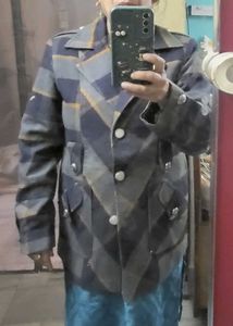 Stylish Plaid Double-Breasted Jacket