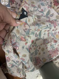 Floral Print Long Shrug