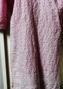 Beautiful Pink Chikankari Kurta