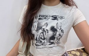 H&M white baby tee