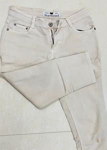 Beige 3/4th Jeans Denim Boutique