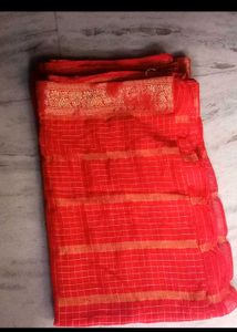 Beautiful red colour saree