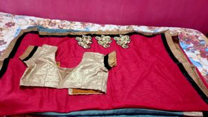 Embroidered Silk Saree