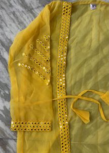 Yellow Embellished Lehenga Set