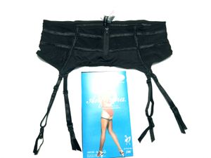 (820)Vintage Black Garter Belt