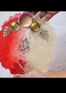 Resin Pooja Thalis 4,6,8 Inch Available