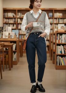 Stylish Gray Knitted Vest Top🌷