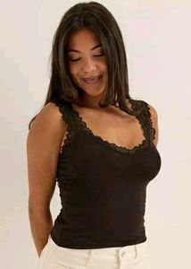 Atmosphere Lace Trim Cami Tank Top