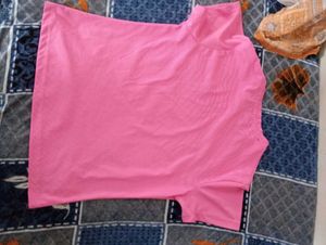 Bright Pink Casual T-Shirt