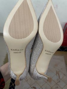 Sparkling Silver Heels