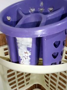 Plastic Corner Shelf with Holder