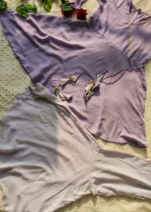Elegant Lavender Ethnic Gown