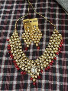 exclusive red Necklace &amp; Earring Set
