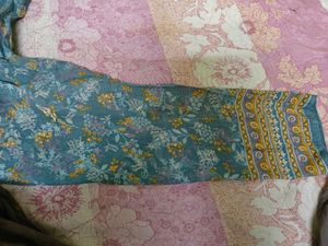 Beautiful Teal Floral Kurta Set