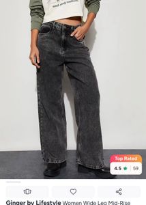 Women's Wide Leg Mid-Rise Jeans