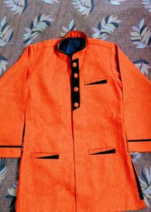 Bright Orange Ethnic Jacket