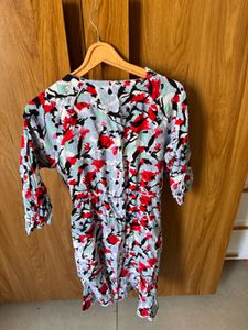 Vero Moda Vibrant Floral Print Wrap Dress