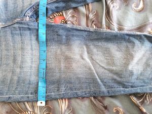 Washed Blue Distressed Jeans