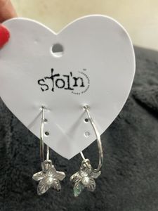 Cute Flower Hoop Earrings at 99 each