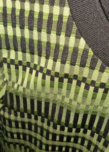 ZARA Green &amp; Black Geometric Pattern Top
