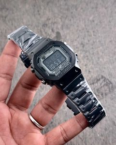 CASIO ) Gshock Men’s FULL BLACK METAL ion-plated A