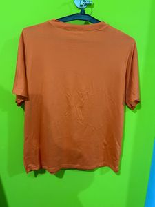 Orange Casual T-Shirt