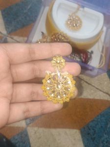 Designer Kundan Necklace &amp; Earring Set