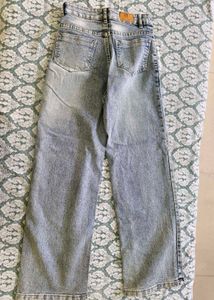 Acid Wash Wide Leg Jeans