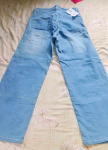 Light Wash Wide Leg Denim Jeans