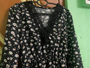Ruffle A Line Dress