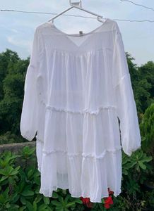 White Tiered Dress