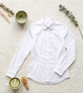 Classic White Button-Down Shirt