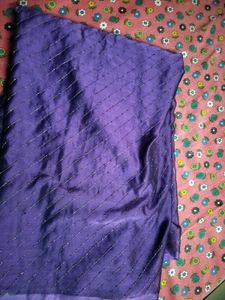 Beautiful Saree In Purple 💜 Colour