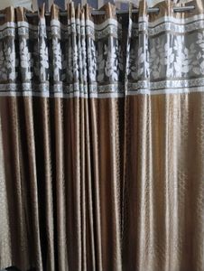 Elegant Leaf Pattern Curtains